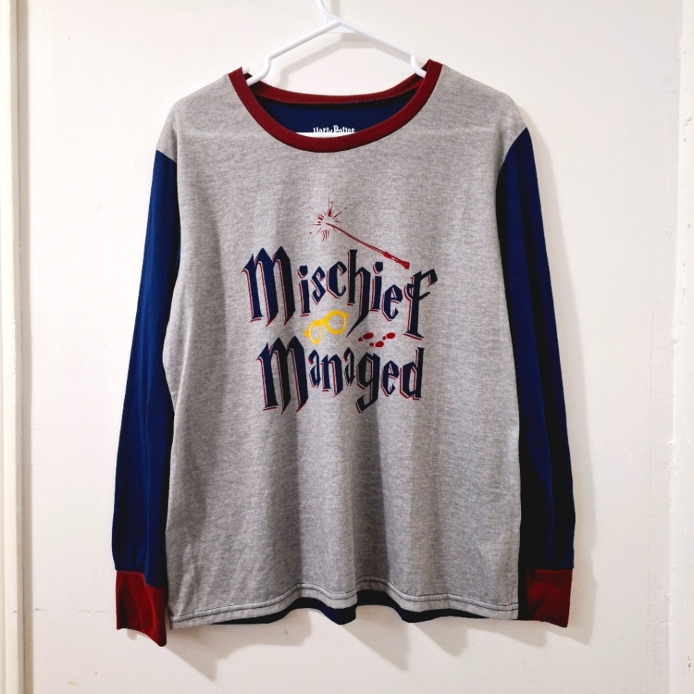 Grey Harry Potter "Mischief Managed" Sweatshirt - Large